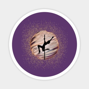 Pole Dancer In The Purple Sphere Magnet